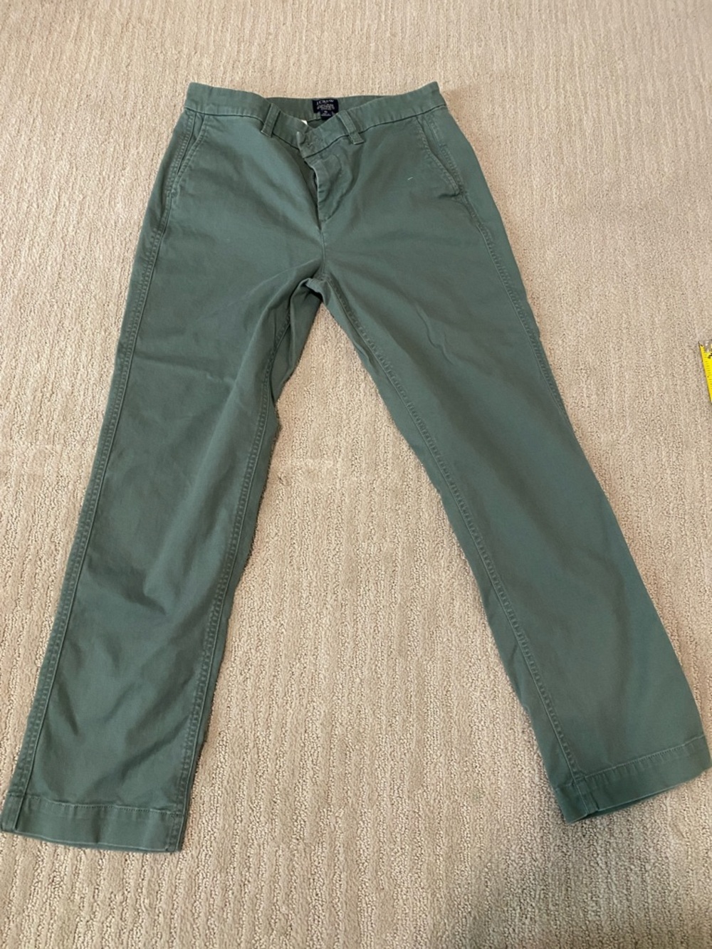 J. Crew Faded Teal Straight Chino Pants
